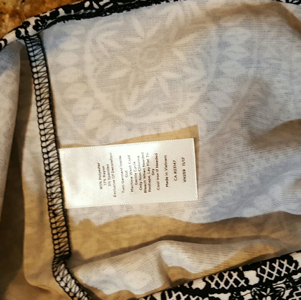 🎉 Talbots black white medallion pom-pom dress PS - Picture 8 of 8